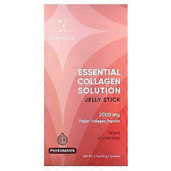Everydaze, Essential Collagen Solution Jelly Stick, Pomegranate, 10 Sticks, 0.7 oz (20 g) Each