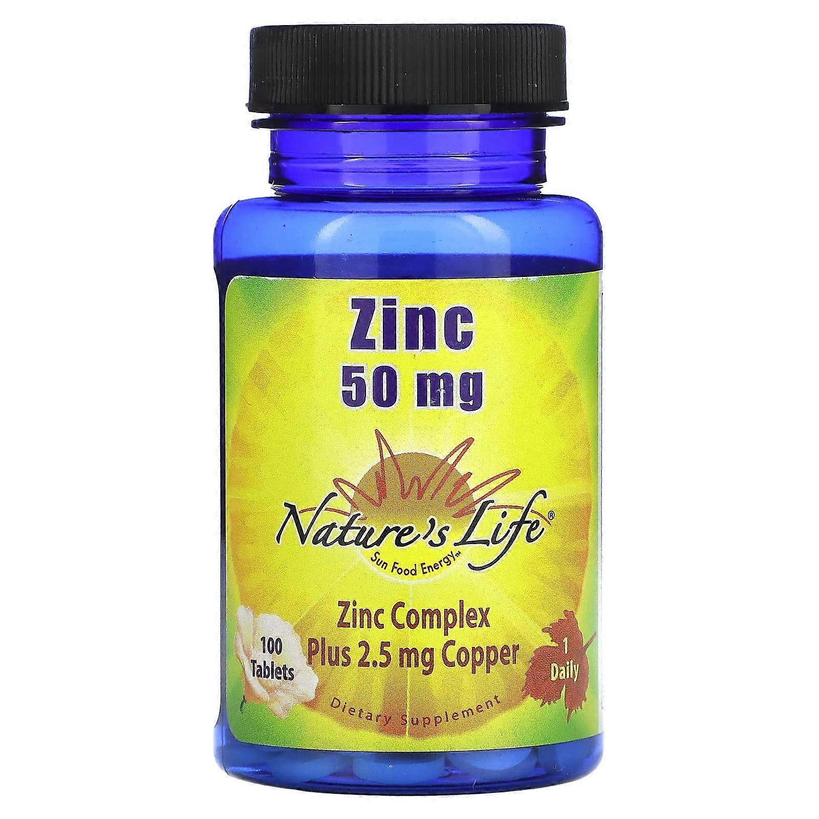 Zinc, 50 mg, 100 Tablets