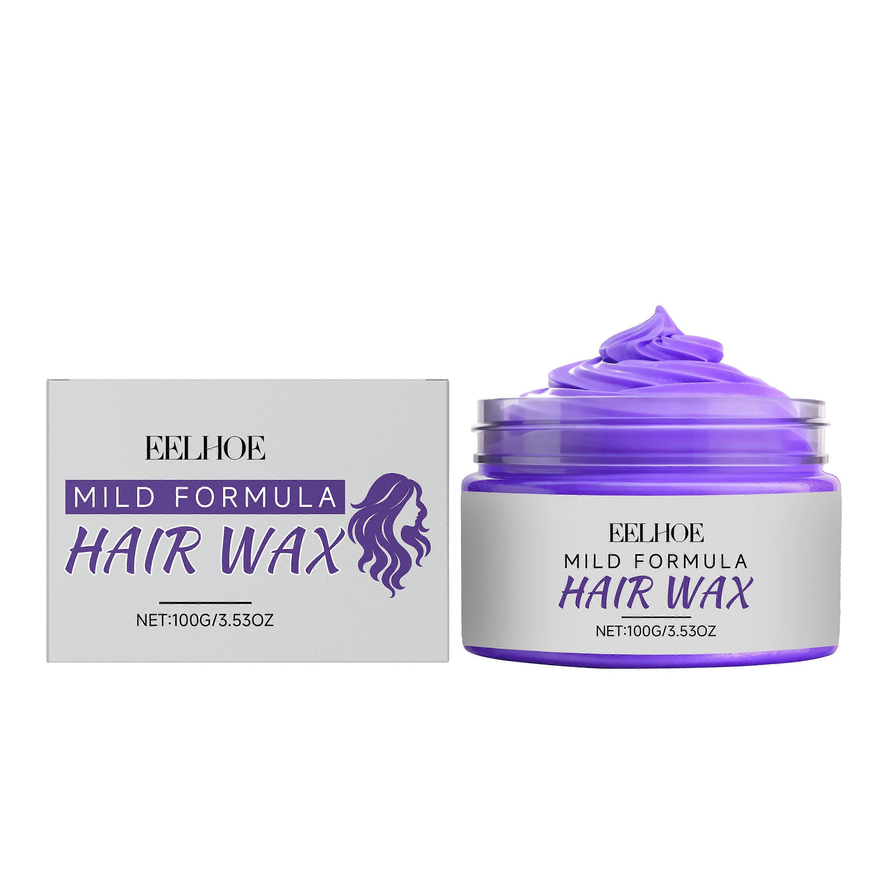 EELHOE Purple Instant Hair Cream, Even And Non-Greasy, Matte Party Style, Washable For Both Men And Women