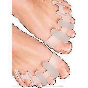 6pcs Toe Separator, Overlapping Toes Corrector, Silicone Toe Straightener, One-size, Relax Spread Stretch