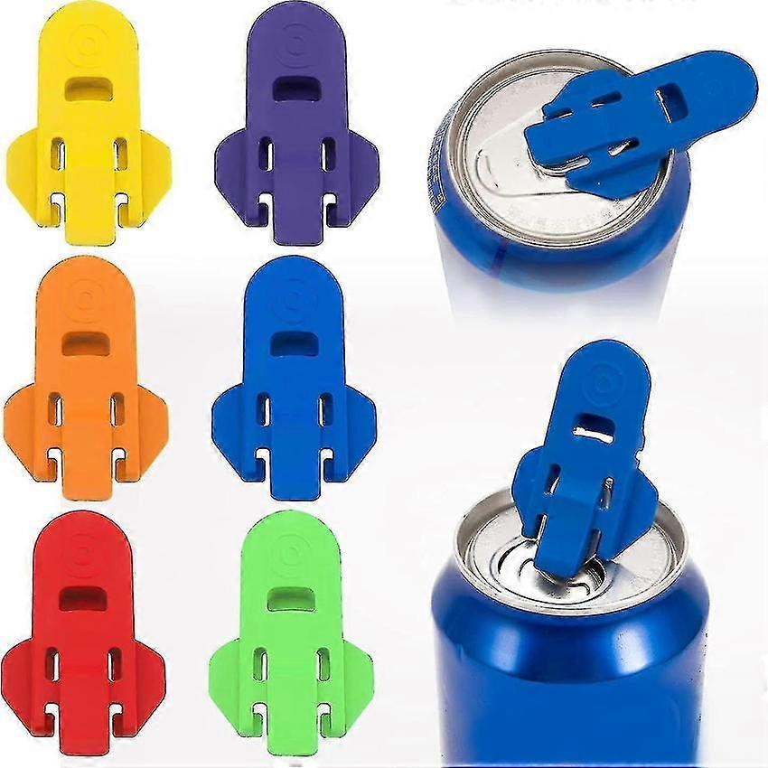 6 Pcs Can Opener Beverage Cover Protector for Soda Beer Drinks