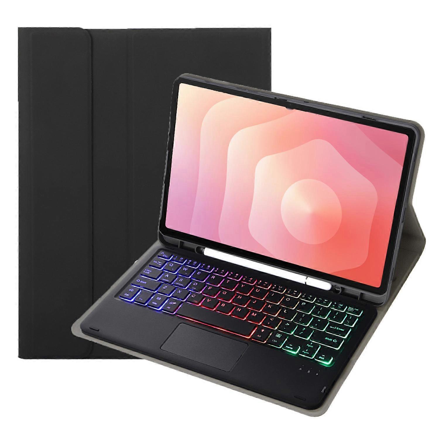 Candy Color Touch Backlight Bluetooth Keyboard Leather Tablet Case with Pen Holder For Samsung Galaxy Tab S11