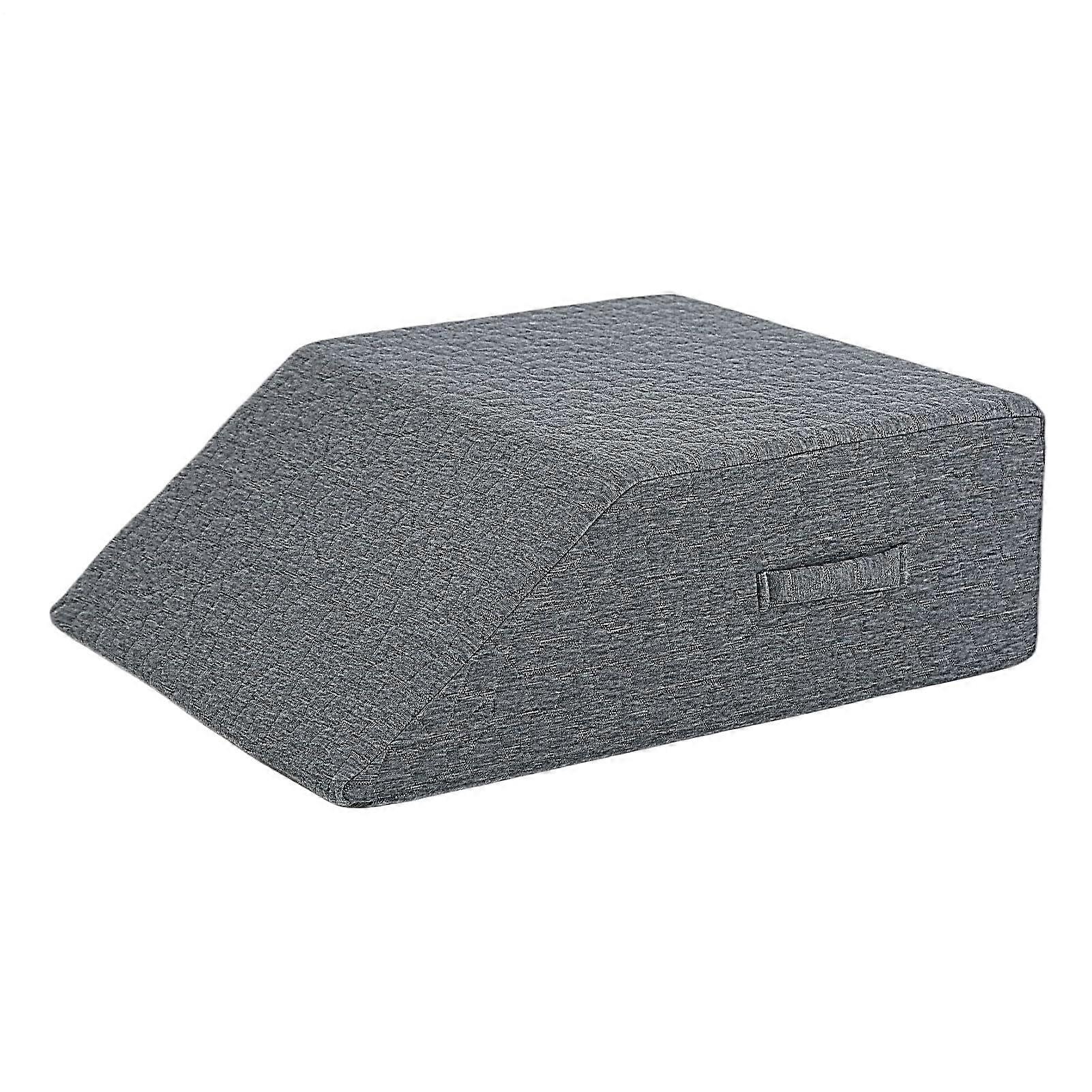 Leg Pillow Wedge Pillow For Sleep, Ergonomic Foot Knee Hip Back Ankles Support, Napping And Reading, Dark Gray