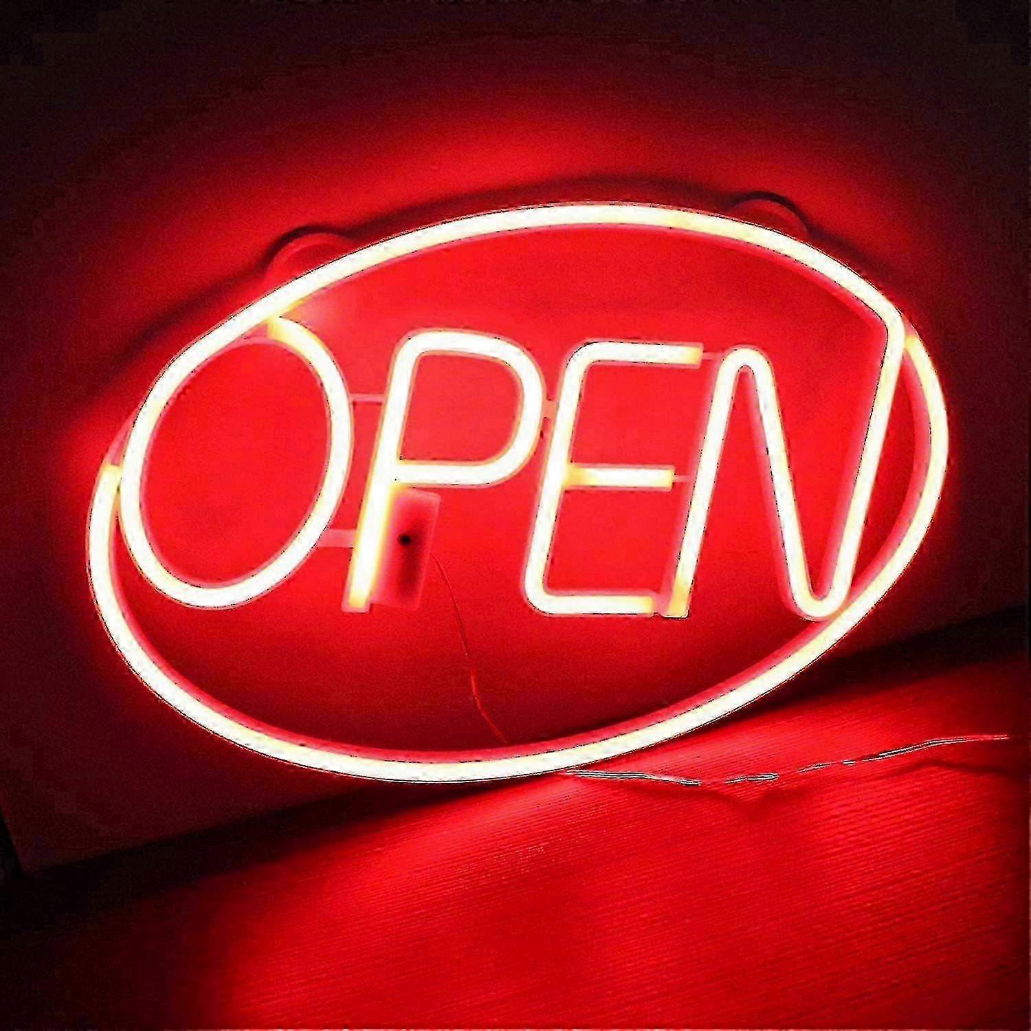 LED Neon Light Up Open Sign with Remote Timer Adjustable Brightness, USB Powered Open Closed Door Si New-Arrival