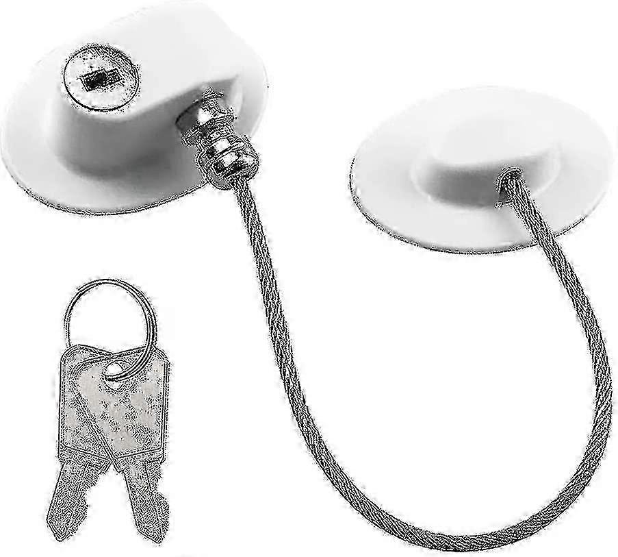 Fridge Locks With 2pcs Keys Adhesive Refrigerator Door Locks Child Proof Fridge Locks For Cabinet Cupboard Drawer Kitchen