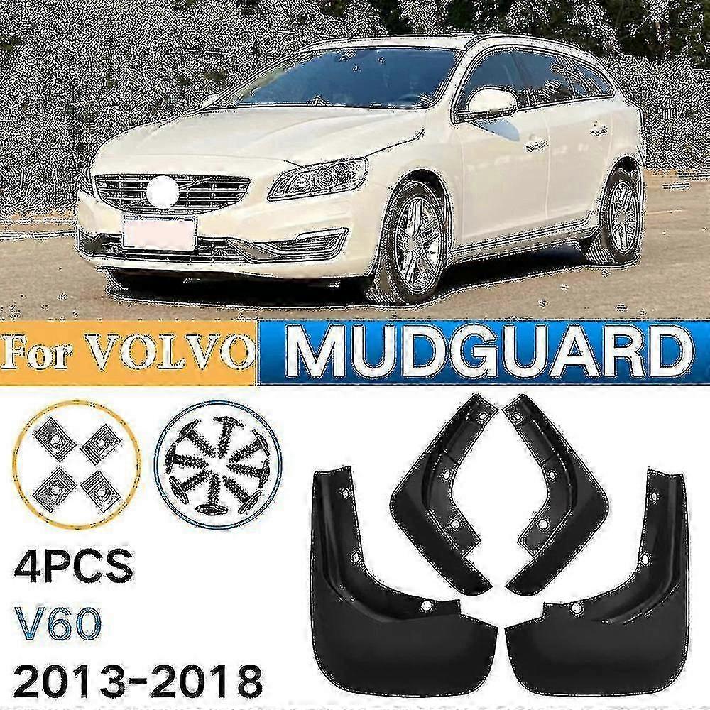 Front rear mud flaps for Volvo V60 2013-2018, car mudguards