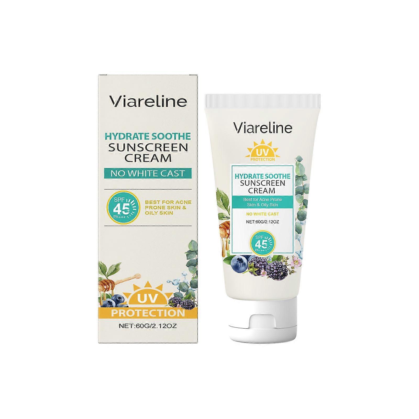Viareline Oil-Control Protective Cream Is Moisturizing, Refreshing And Non-Greasy, Hydrating And Nourishing, And Provides Uv Protection