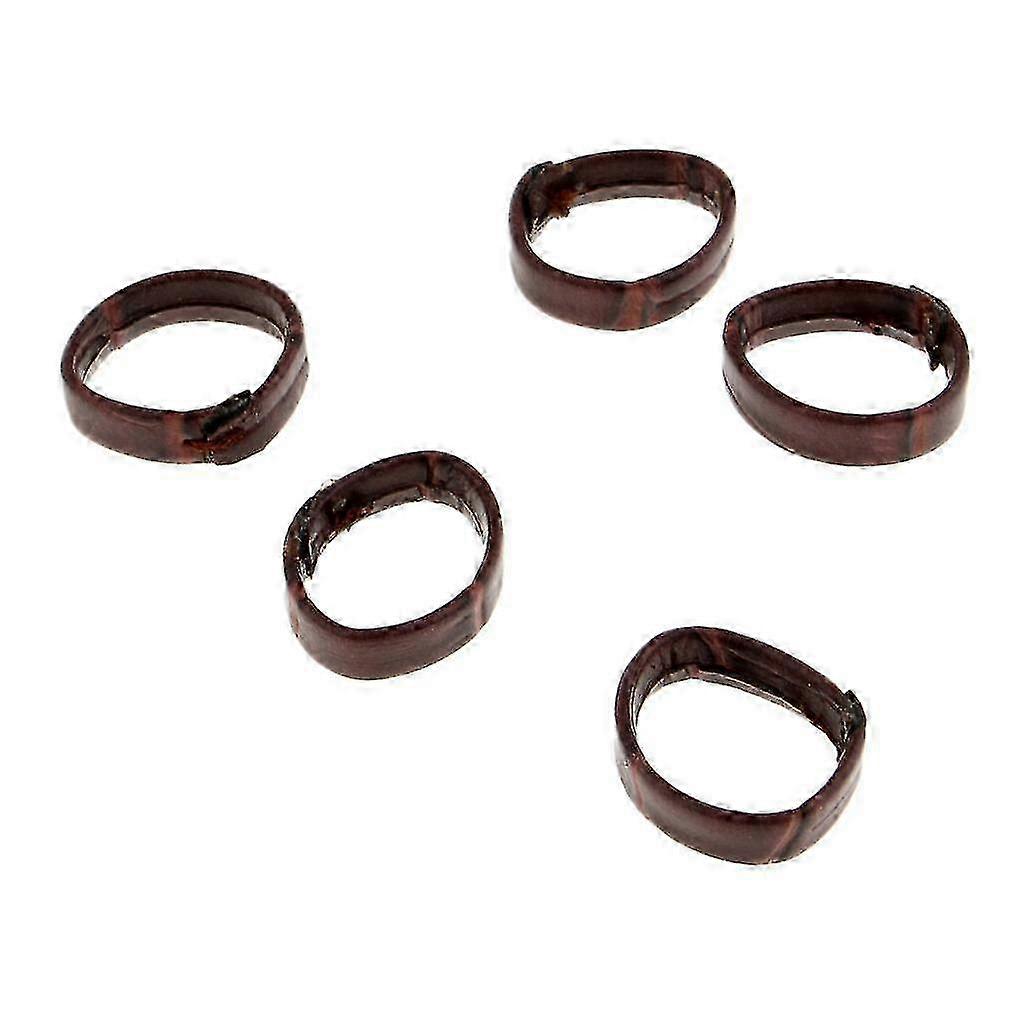 5 Pieces Pu Leather Loop Watchband Retainer Replace Ring f54