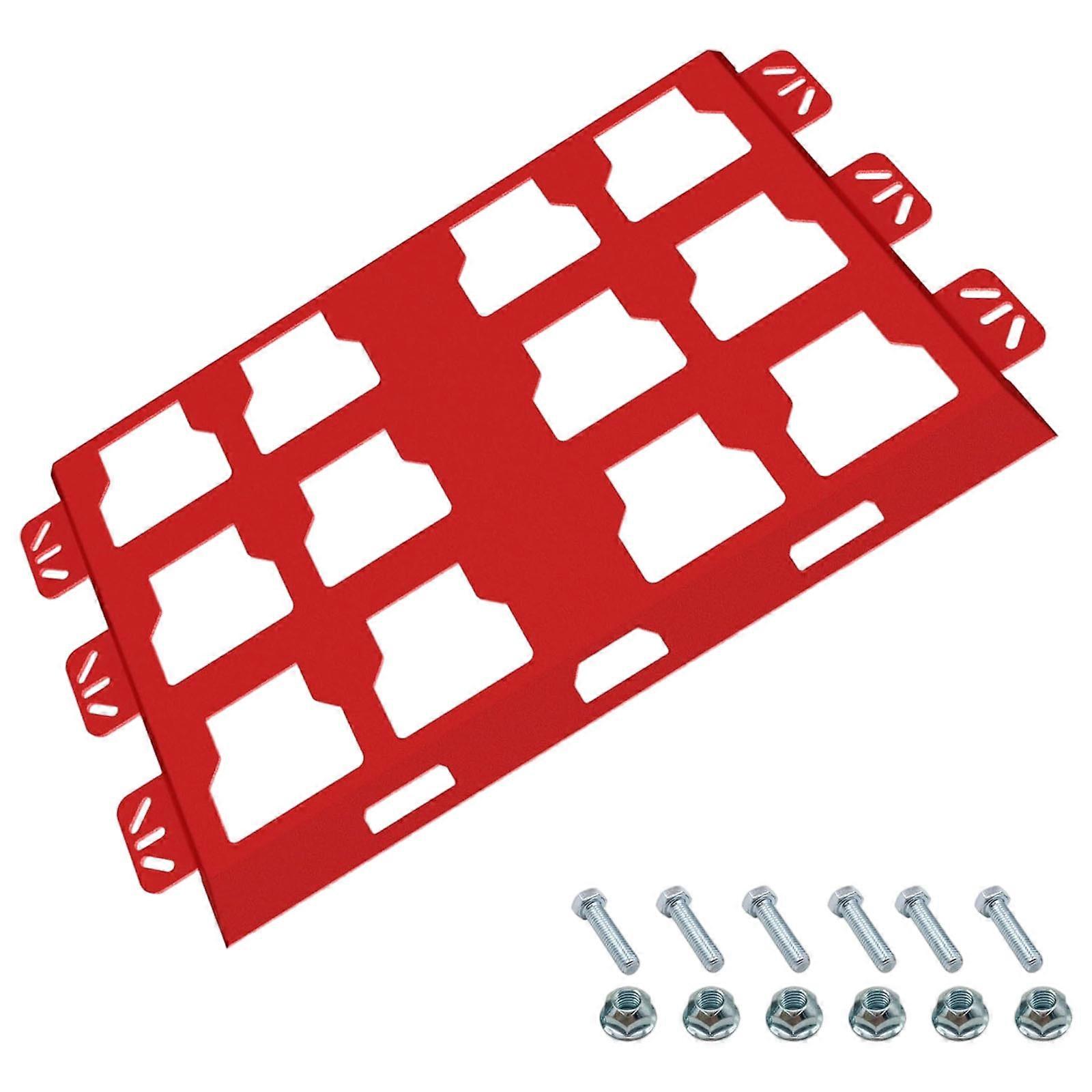 Power Tool Wall Mounting Plate Full Width For Packouts Tool Boxes Bundle Mounting Plate Wall or Floor Mount  Red