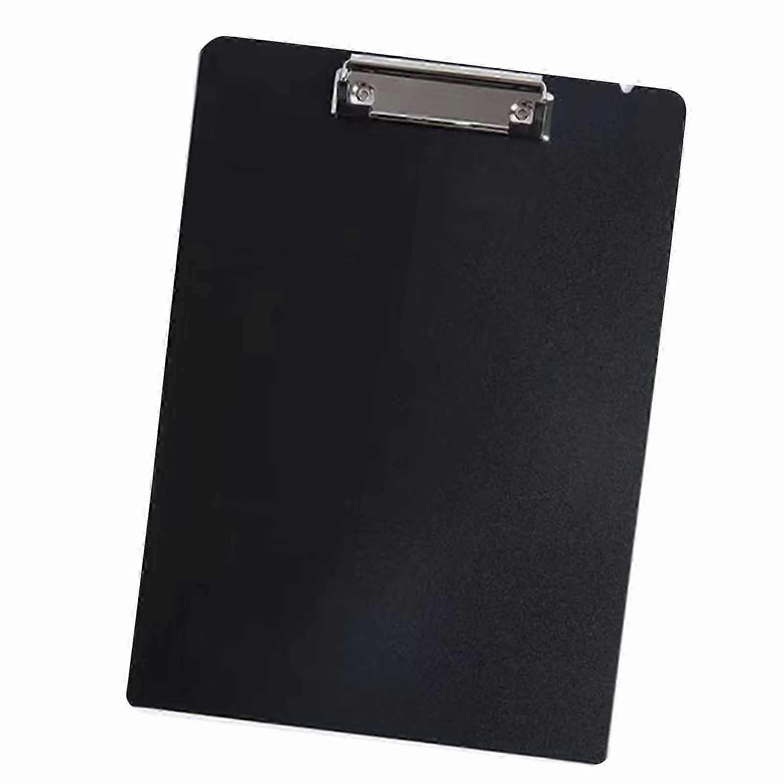 A4 Clipboard Thickened Multipurpose Desktop Document Holder for Files Materials School Office Black