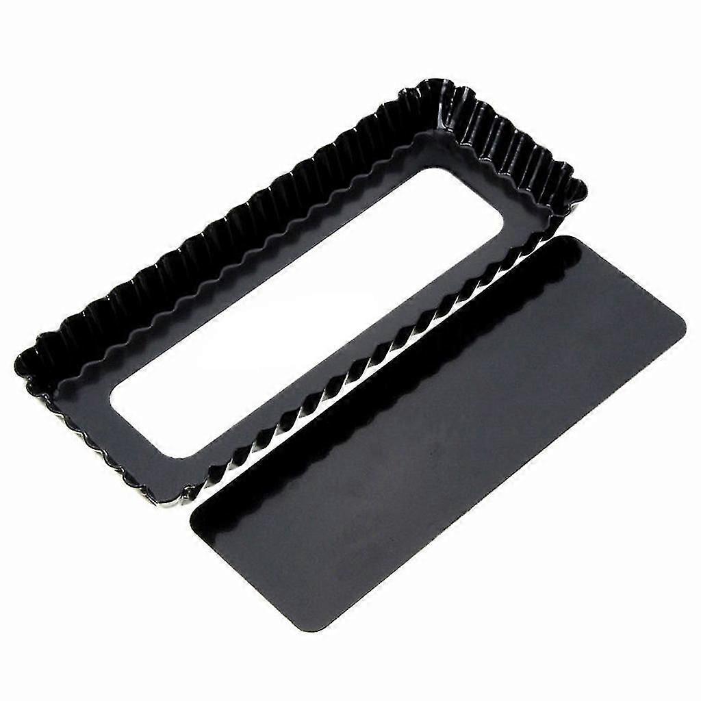 Rectangle Fluted Pie Tart Pan Mold Baking Removable Bottom Nonstick Quiche Tool