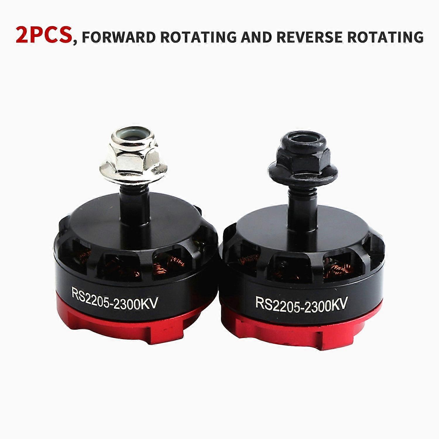 2205 2300KV Brushless Motor 2pcs Reverse Rotating Motor and Forward Rotating Motor for FPV RC Racing