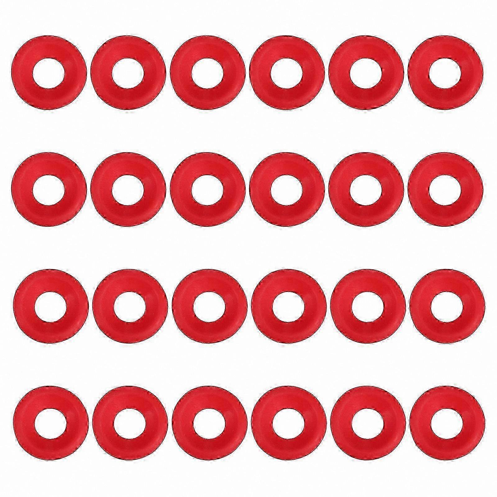 24pcs Red Round Bottle Seal Gaskets for Beer Bottles2.50X2.50X0.70CMRed SZRH