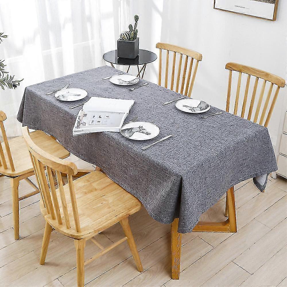 Cotton Linen Tablecloth: Rectangular Dining Table Cover for Home Decor. New Arrival