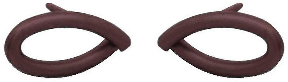 Ti2 Titanium Crossover Stud Earrings - Mulberry Burgundy