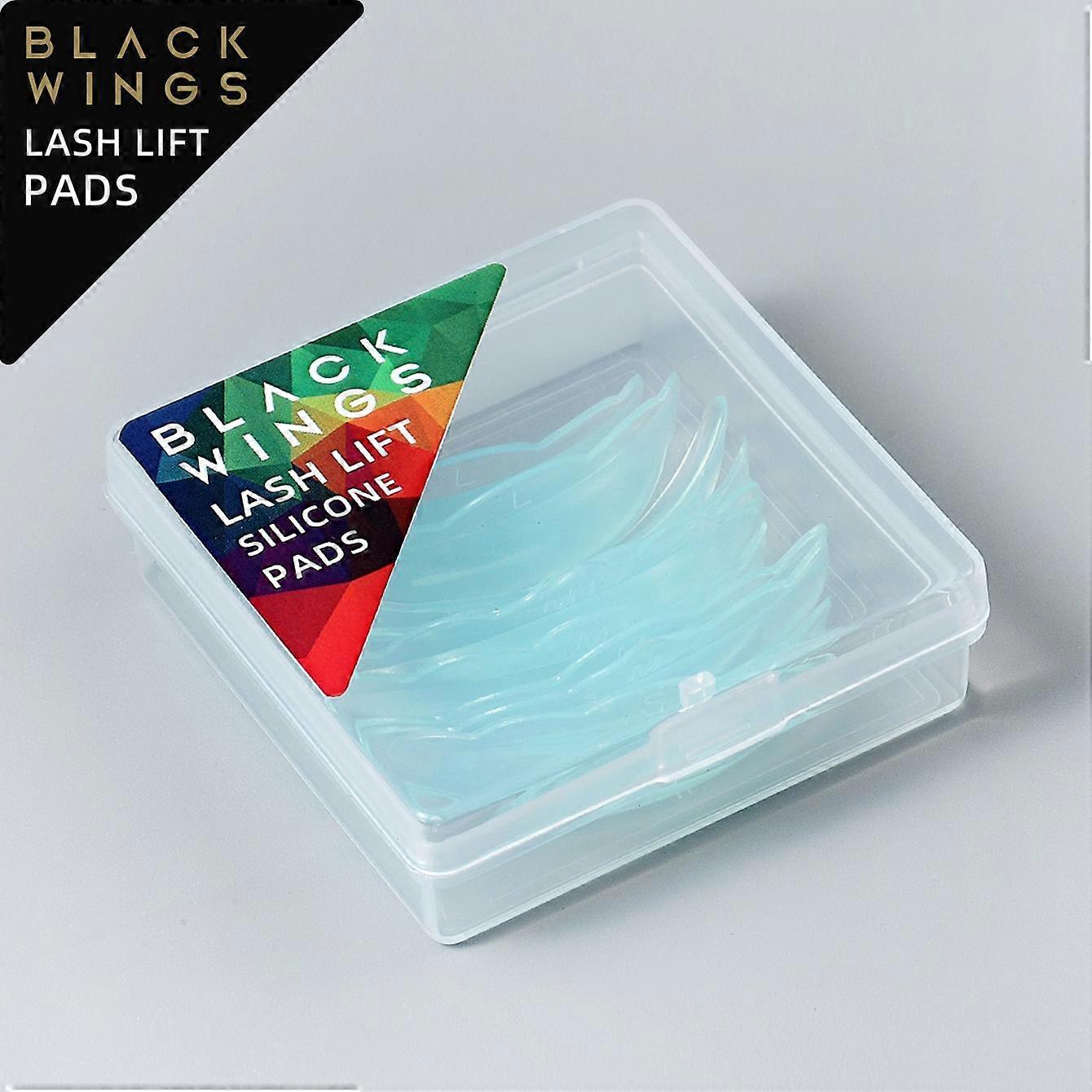 Blackwings 5 Pairs Eyelash Perm Silicone Pads, Curling Pads for Lash Lift,   with Size Guide Chart, Hypoallergenic Reusable Accessories