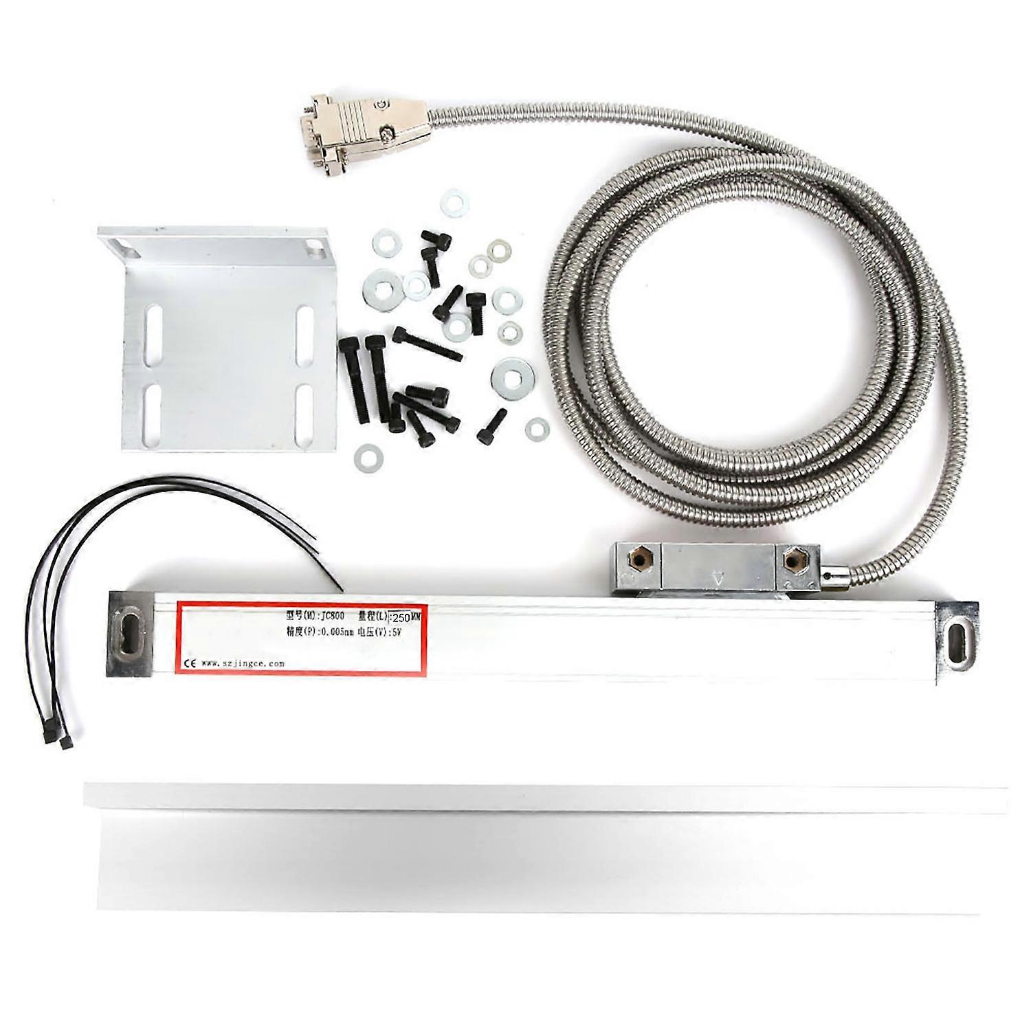 2AE/3AE Axis Linear Scale DRO Aluminum Alloy Die Casted Readout Linear Scale 5um250mm