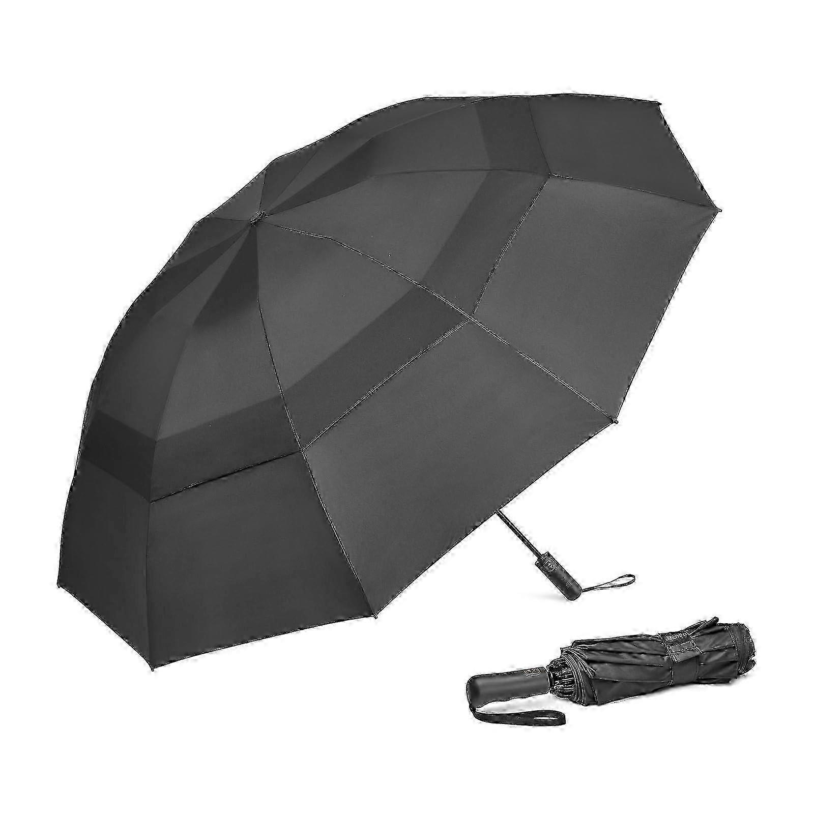 46/54/62 Inch Golf Umbrella - Windproof Double Canopy & Auto Open Design 2025