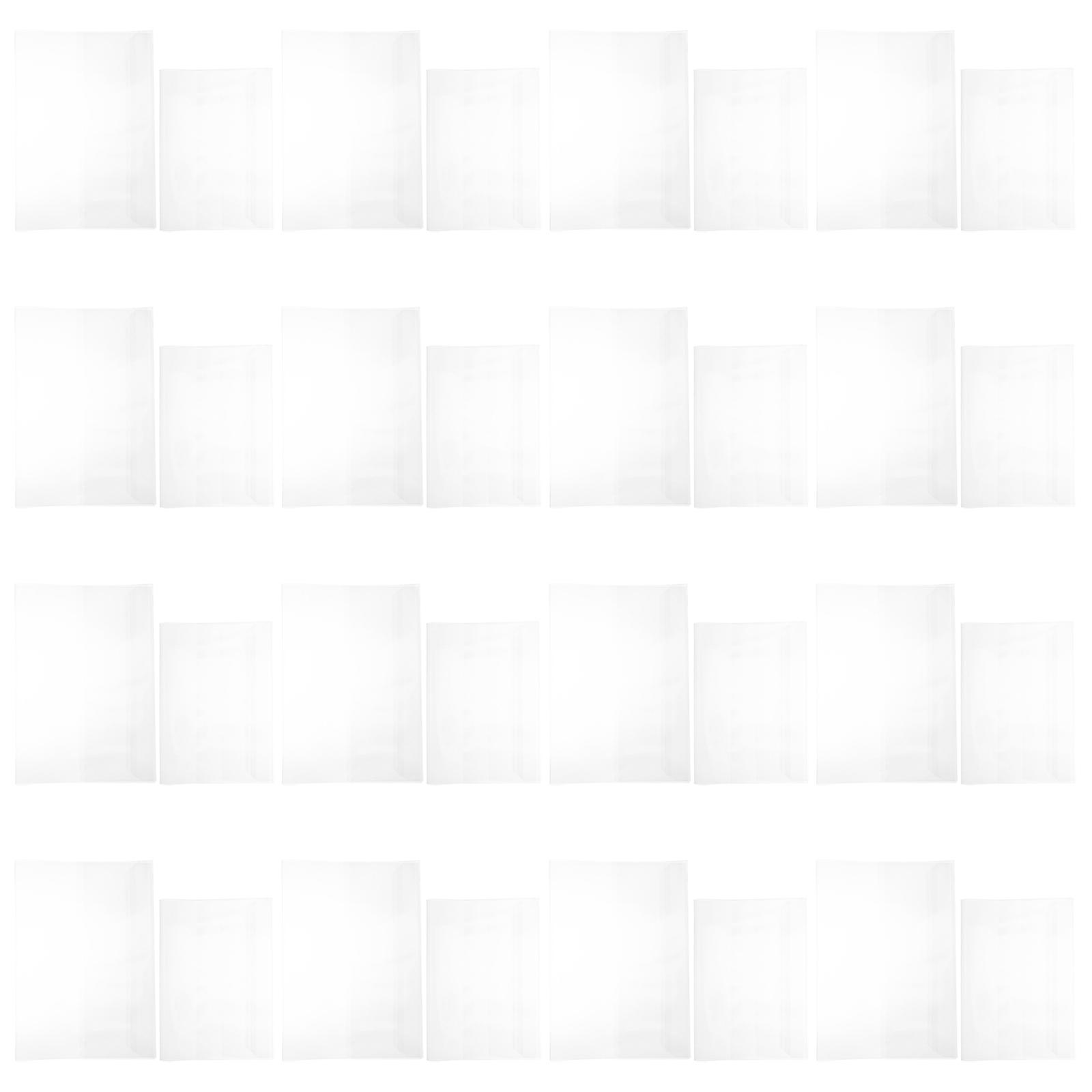Clear Waterproof Book Cover Sleeve Protective Plastic 40Pcs