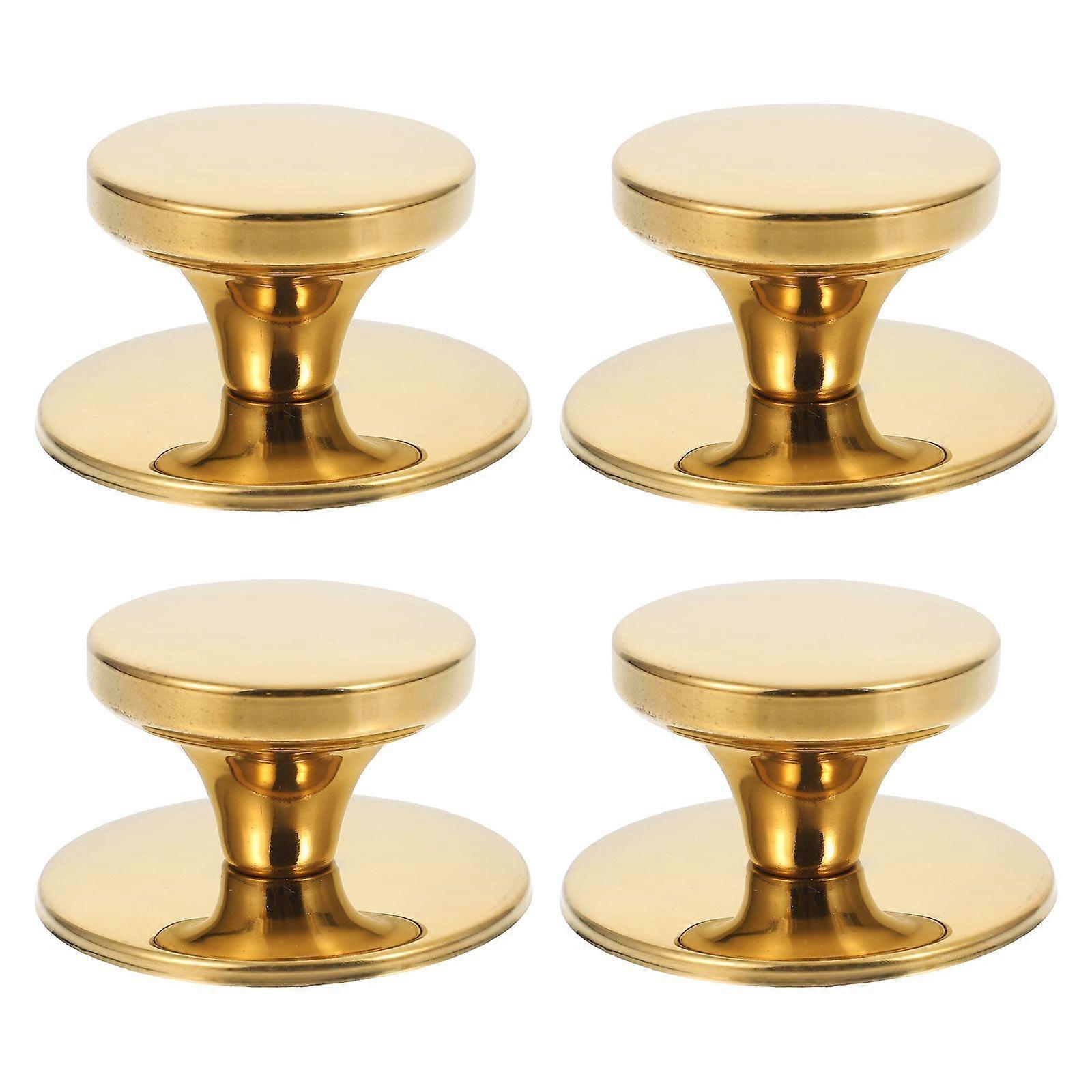 4Pcs Stainless Steel Pot Lid Handles Heat-resistant Cookware Replacement Knobs