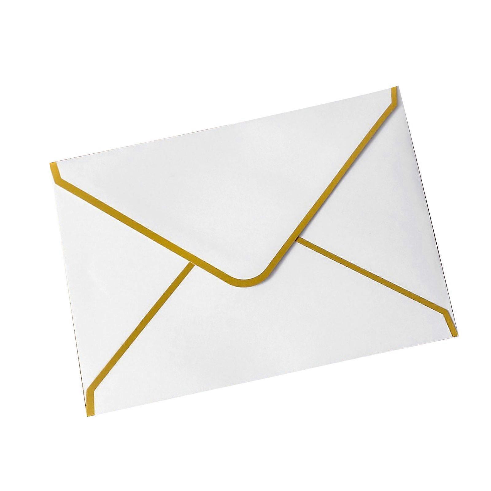 100 Count 5x7 Black Invitation Envelopes Additional Quality for Weddings Graduations and Formal Mailing  White