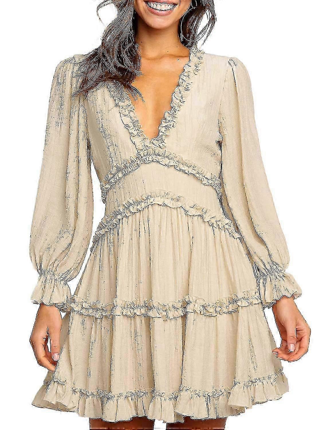 Womens Square Neckline Sleeve Fl Print Mini