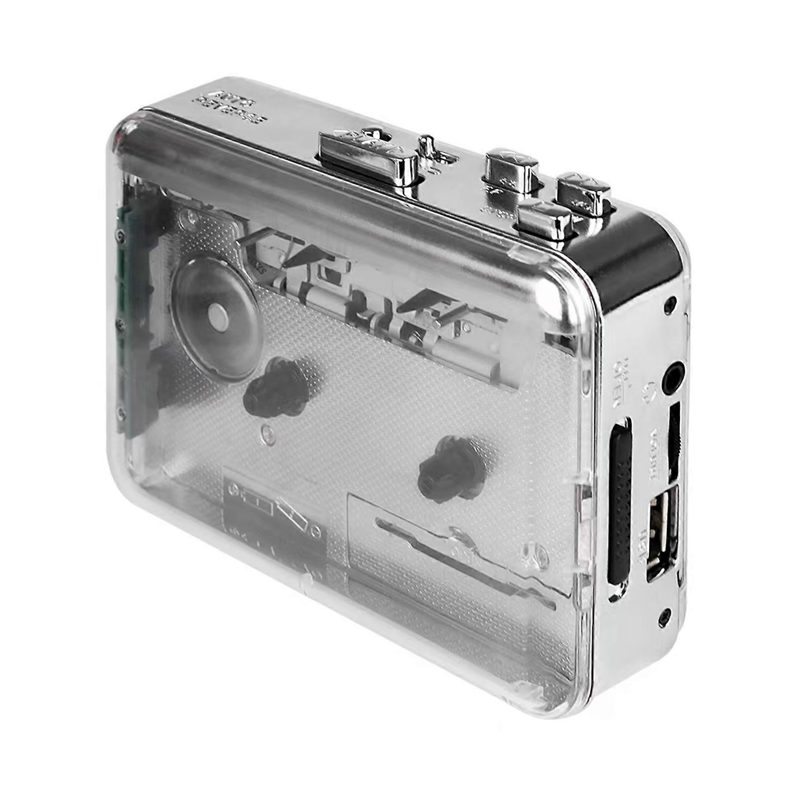 Cassettes To Digital Sounds Converter USB Flash Drive Storage Build In Speaker Real Time Playbacks No Computer for Music Multicolor