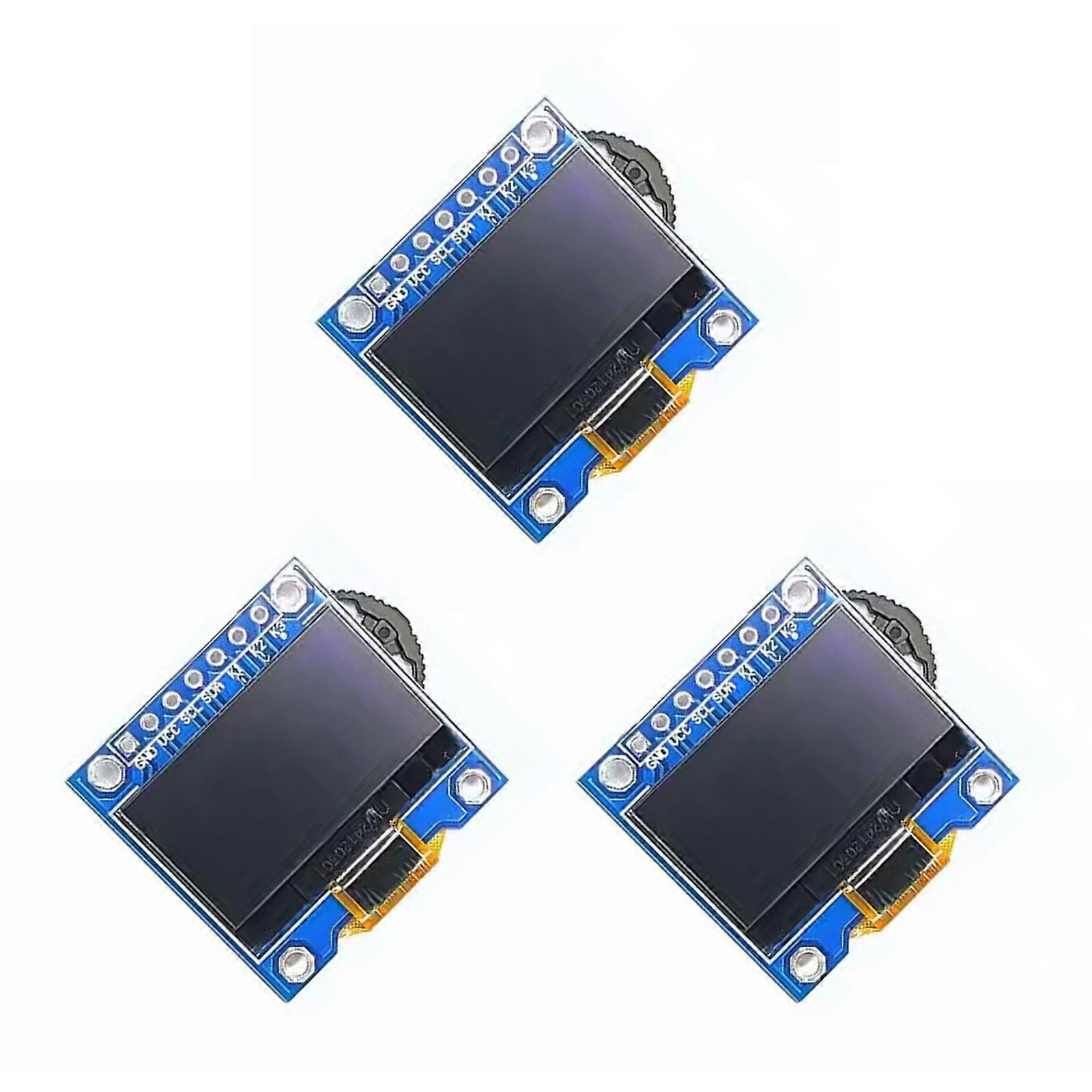 Module d'affichage Mini OLED 0,96 pouce SSD1306, écran autoluminescent, interfaces I2C pour applications électroniques DIY et industrielles, multicolore