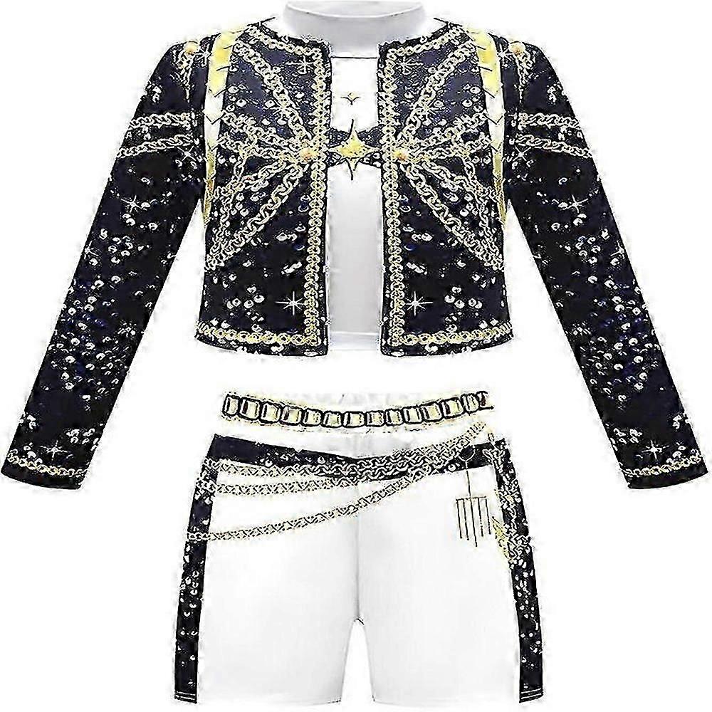 K-Pop Demonjägare Rumi Mira Zoey Cosplay Maskeradkostym för Barn