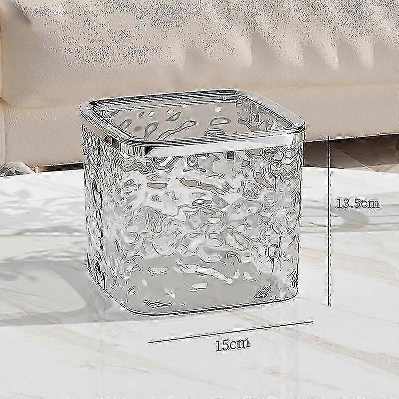 Laundry Pods Container Multi-Function Clear Storage Box for Washing Capsules Holder Coffee Capsules Organizer Desktop Trash Can