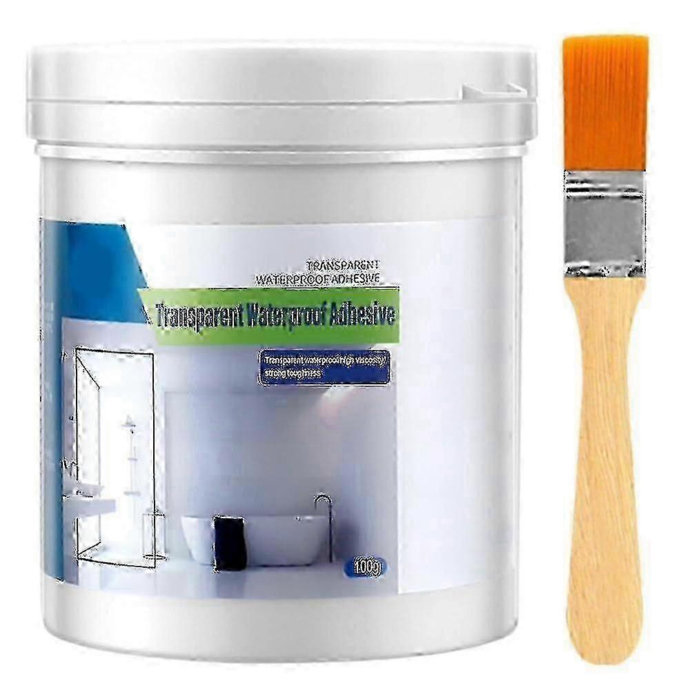 طلاء شفاف مقاوم للماء ، لاصق مقاوم للماء شفاف 100 جرام ، مانع تسرب عامل عزل مقاوم للماء فائق القوة غير مرئية مضاد للتسرب - b4
