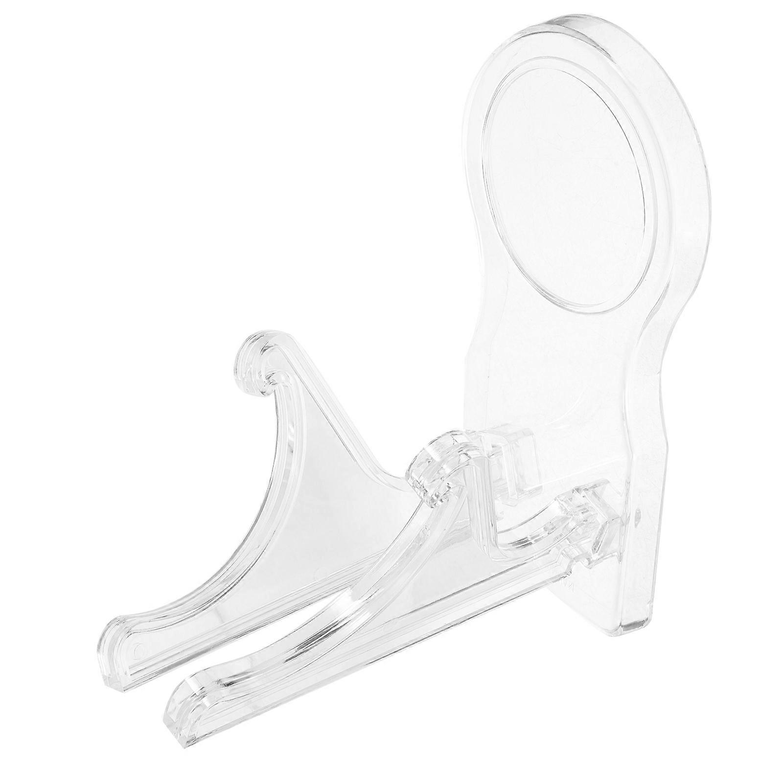 Teacup And Saucer Display Stand For Dinnerware Holder Home Use 16.00X14.00X8.00CM Transparent Plastic Organizer 1Pack