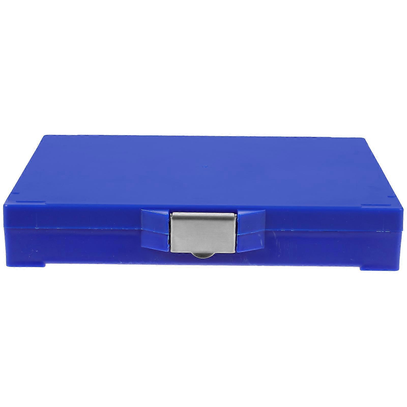 Microscope Slide Organizer Blue ABS Storage Box for Laboratory Slide Storage