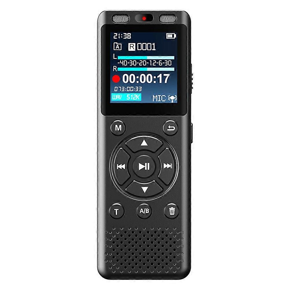 Digital Voice Recorder LINE-in One Click HD Recording Noise Reduction Recording Support OTG WAV MP3 Player 16GB