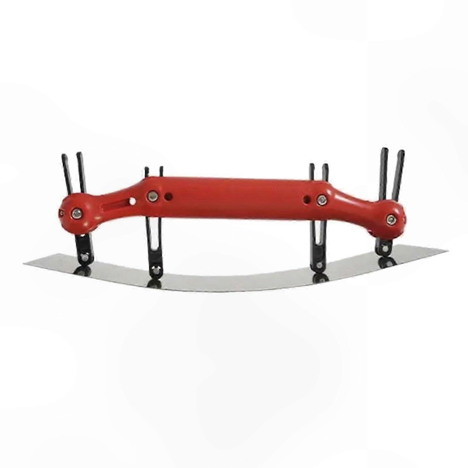 Curved Carbon Steel Scraper with Non-Slip Handle, Adjustable Trowel for Plastering, Multiple Sizes Available