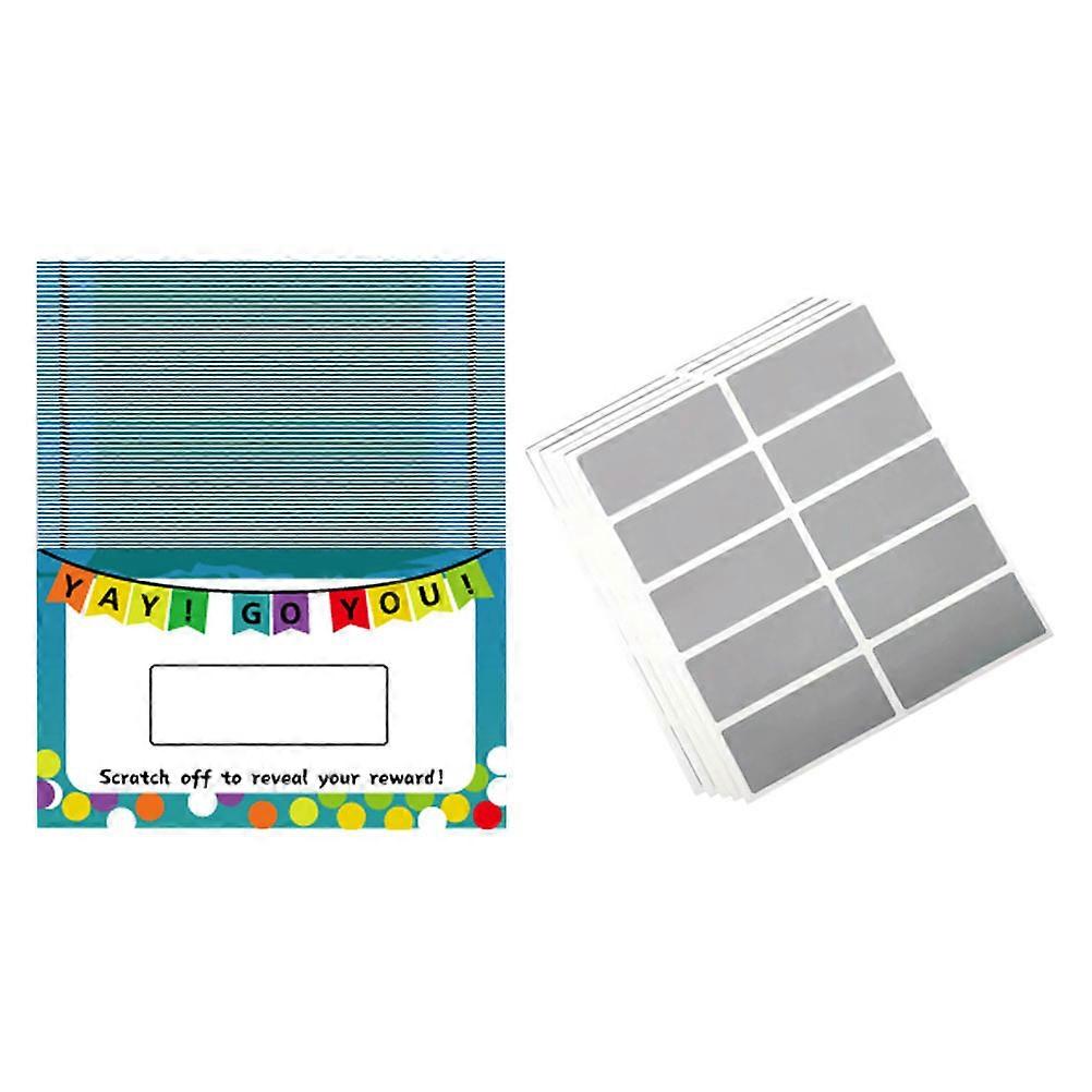 Party Scratch Off Cards for Craft Projects 50 Sheets DIY Kit