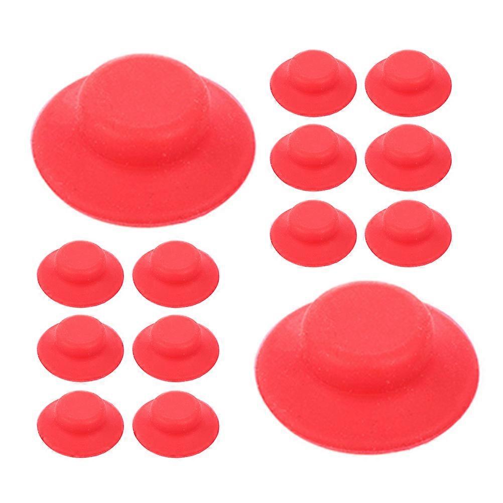 Home Use Silicone Beer Bottle Gasket Leak Proof Replacement 20Pcs Red