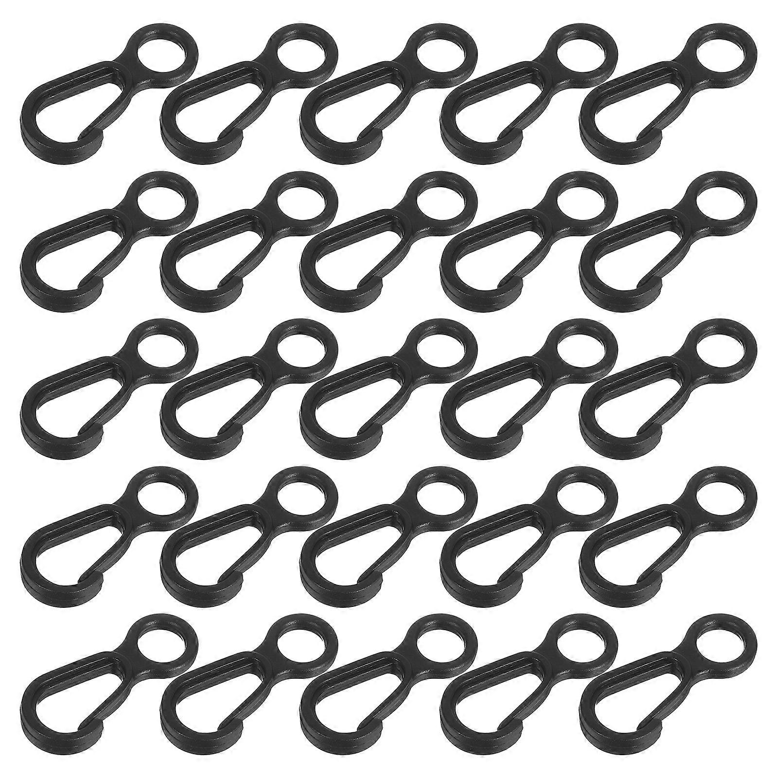 Lightweight Plastic Hook for Camping Mini 8 Shape 50Pcs Collection