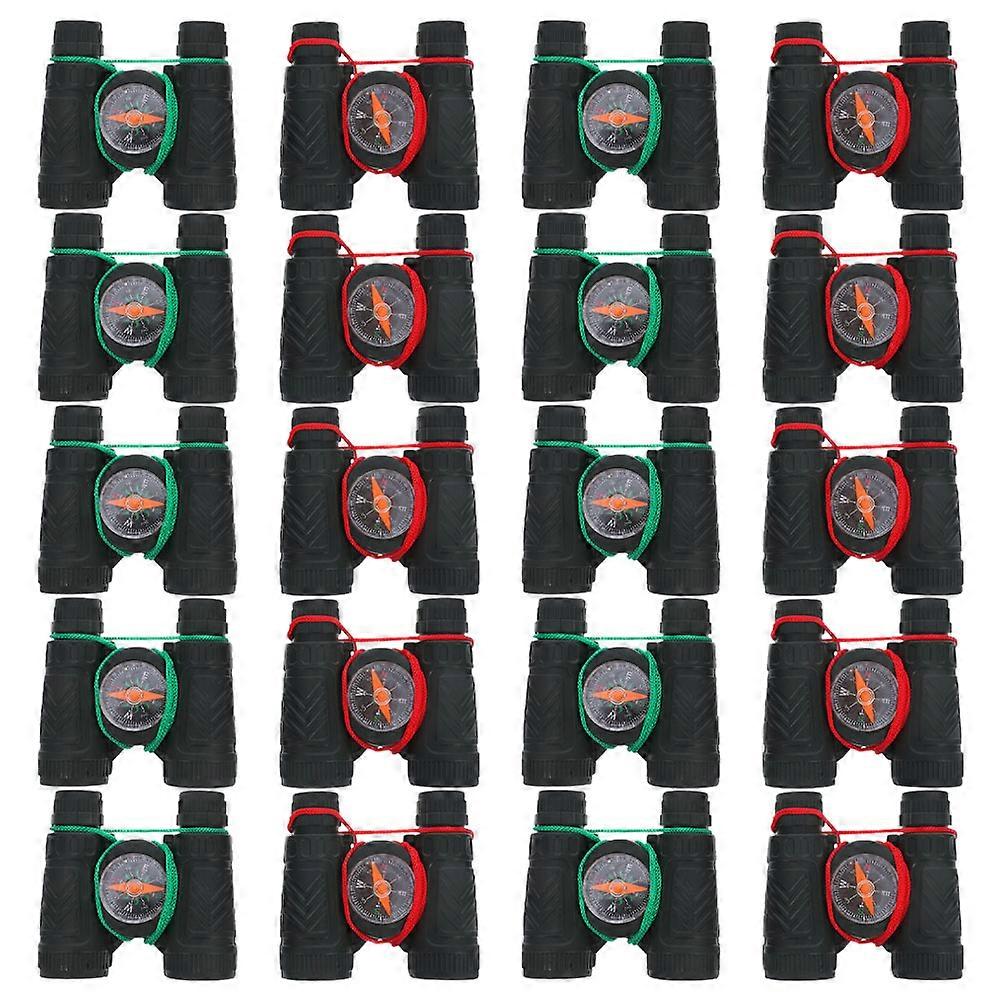 Mini Binoculars Compact Educational Toy for Camping 20Pcs Multi Colors