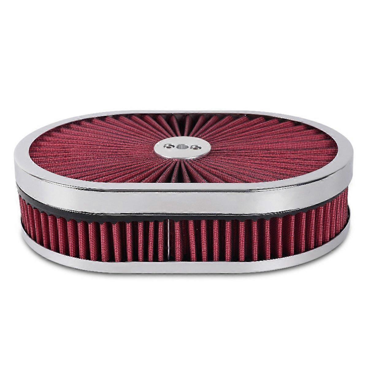 Auto Oval Luftfilter Filter für 5-1/8 Zoll Interface Neck Rot