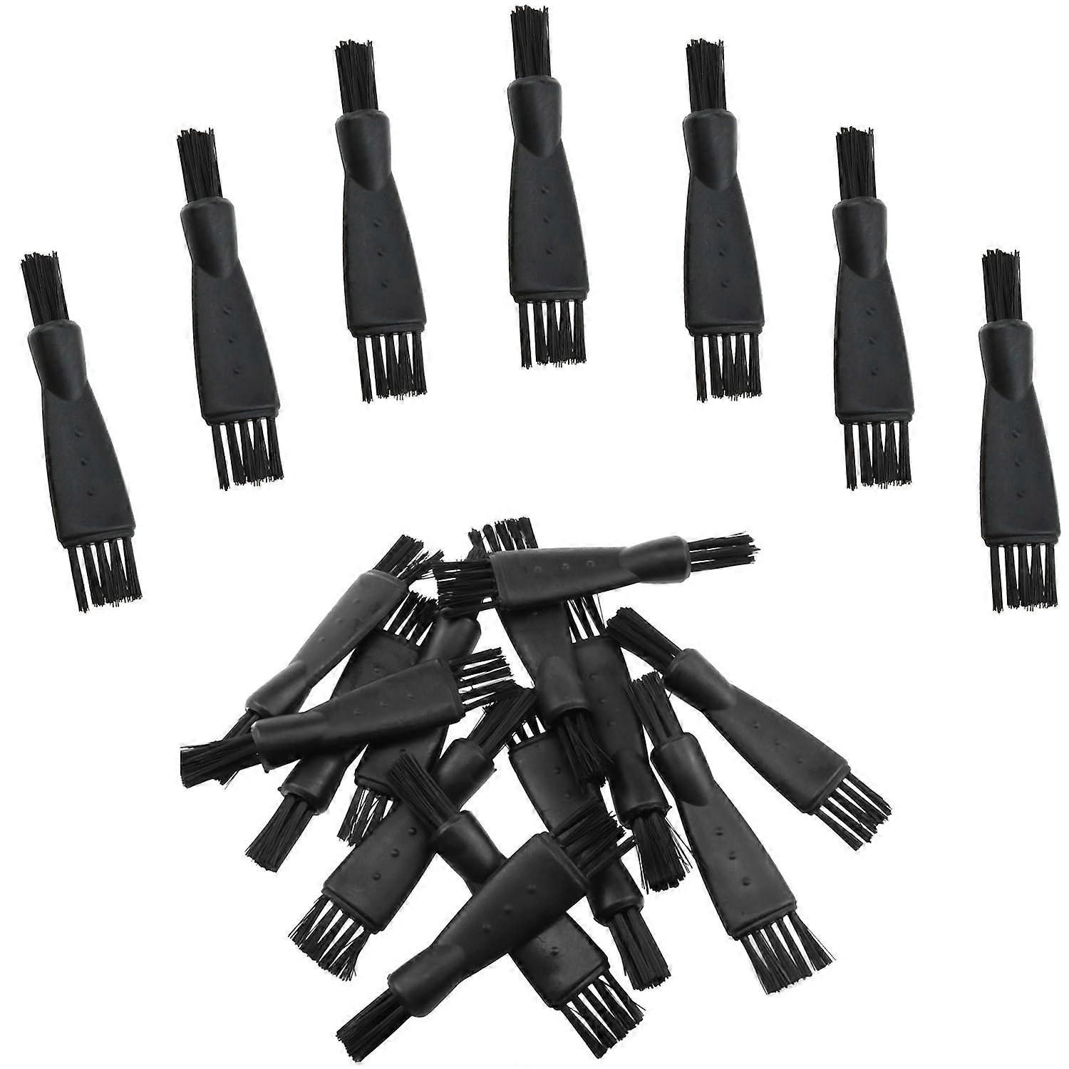 12PCS Shaver Cleaning Brush Black Ergonomic AntiSlip Grip MultiPurpose Razor Brush