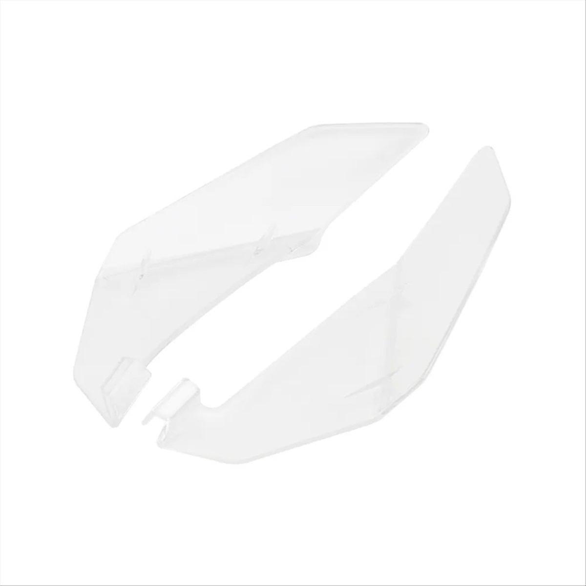 Front Side Windshield Windscreen Deflector for (Transparent)