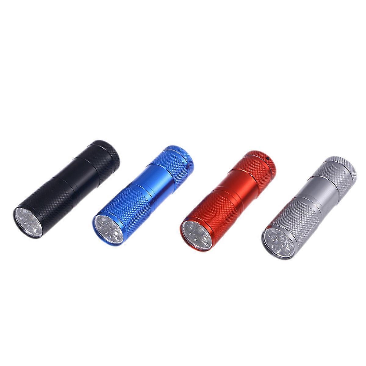 Flashlight Mini Uv Aluminum Torch Light for Checking Cash 8Pcs