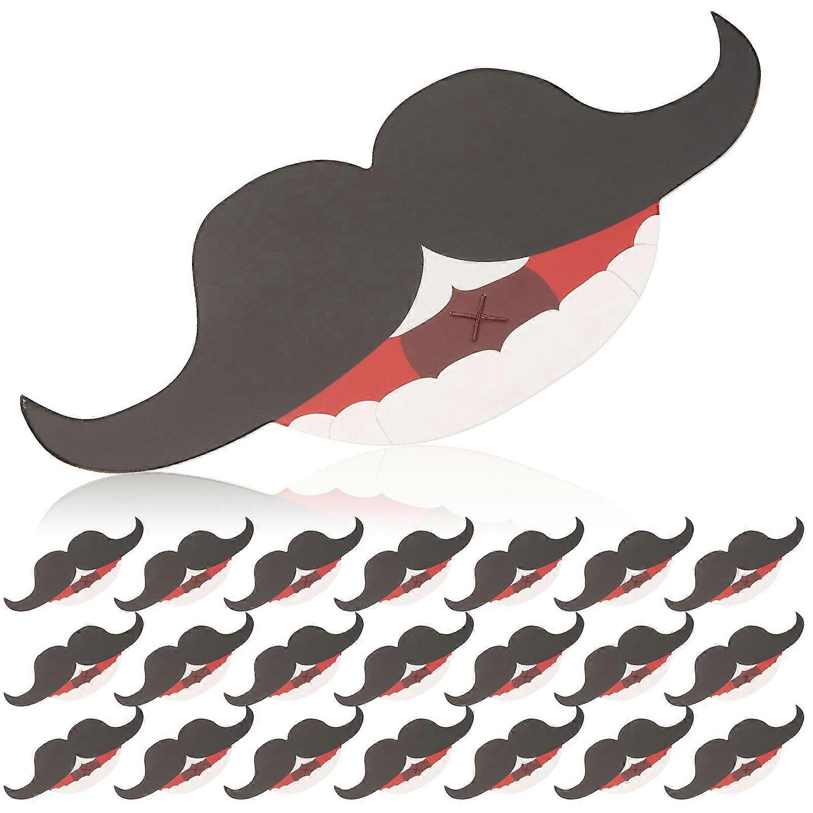 Beard Style Lollipop Decoration Cards for Party Use 100Pcs Pack