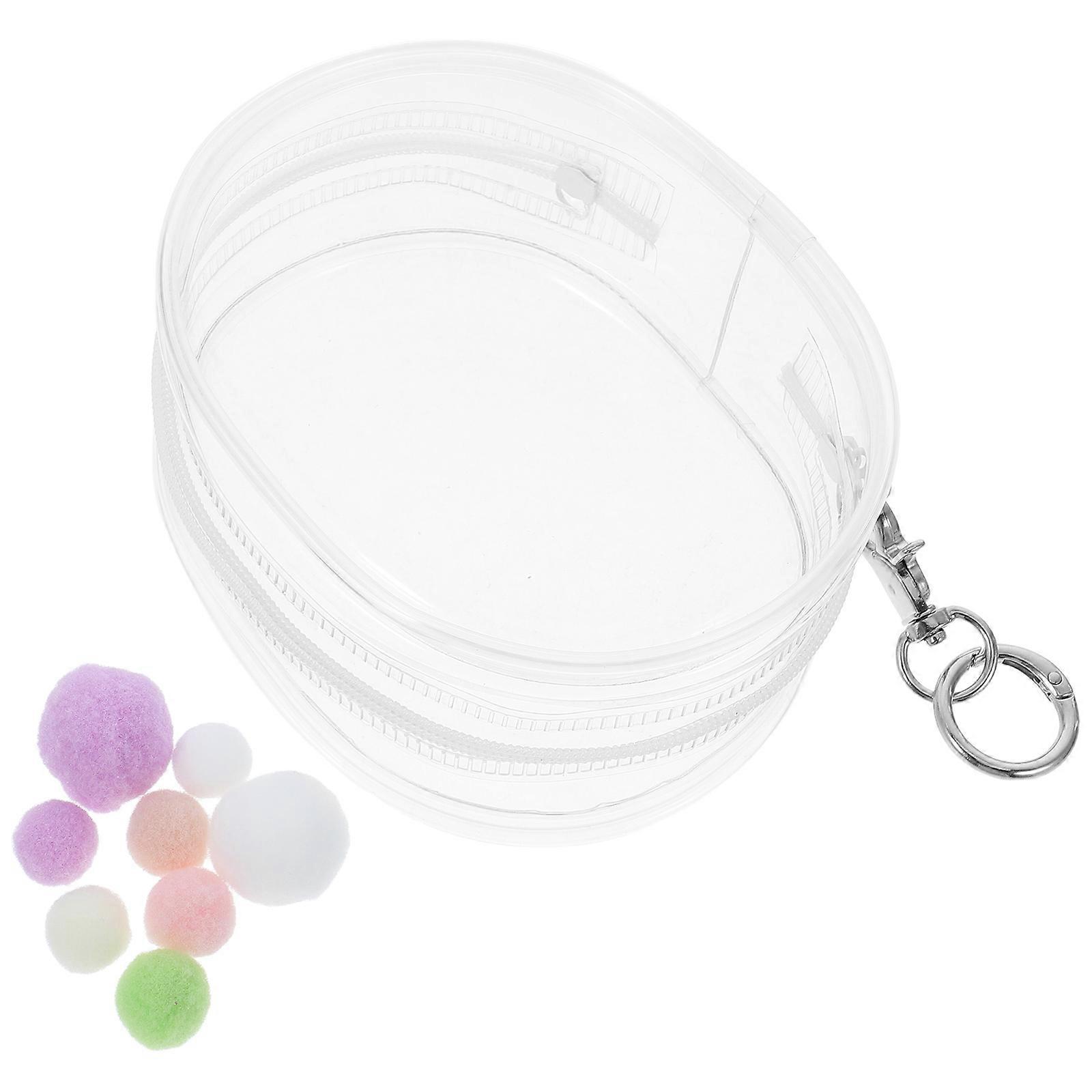 Transparent Doll Display Bag for Storage with Portable PVC Organizer