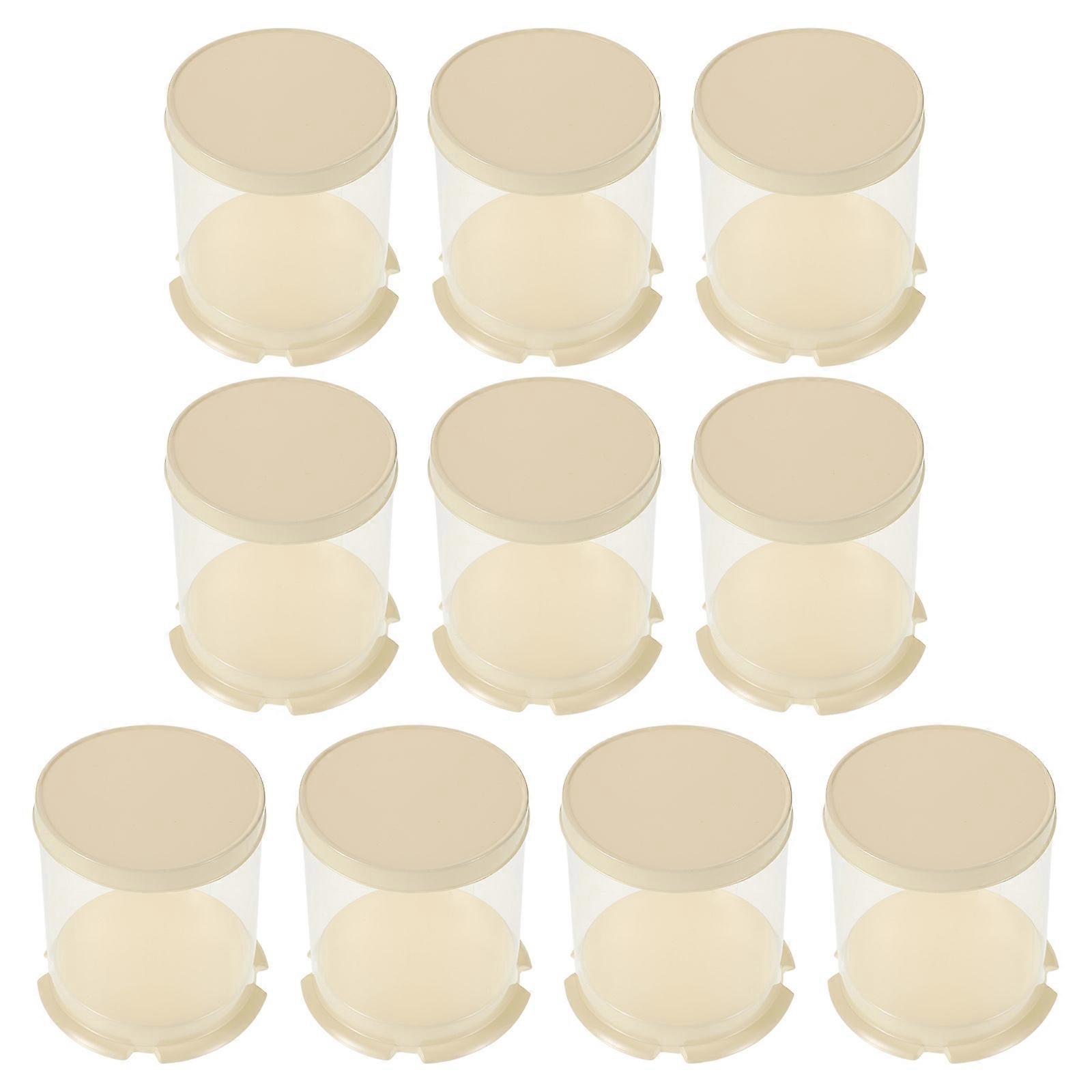 Dessert Boxes Mini Round Cake Packaging Box with Lids for Storage 10Pcs