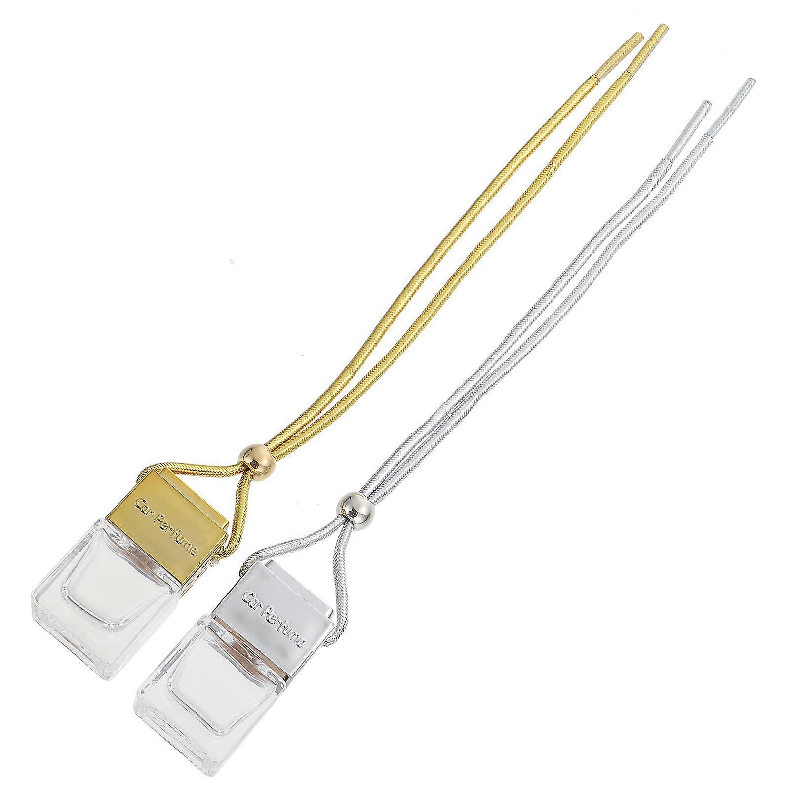 Car Aromatherapy Oil Bottles Glass Diffuser Bottles for Hanging 4Pcs