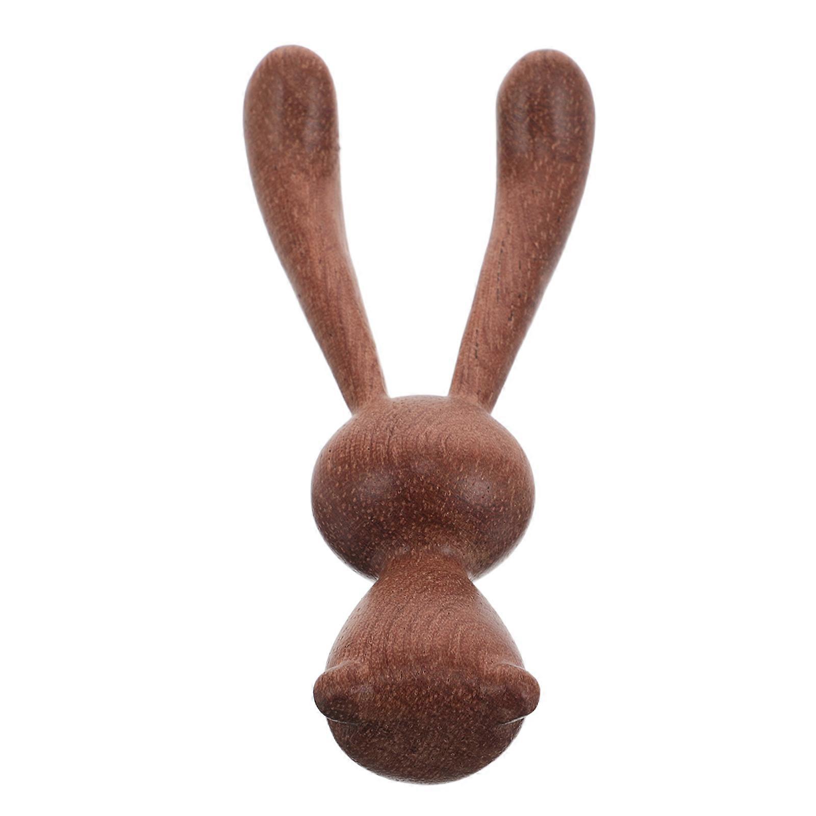 Spring Easter Home Decor Bunny Statue for Nursery Decoration Wooden