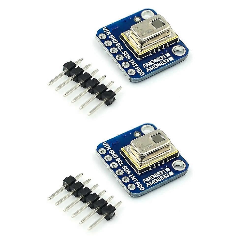 2PCS AMG8833 IR 8x8 Thermal Imager Array Temperature Sensor Module 8x8 Infrared Camera Sensor