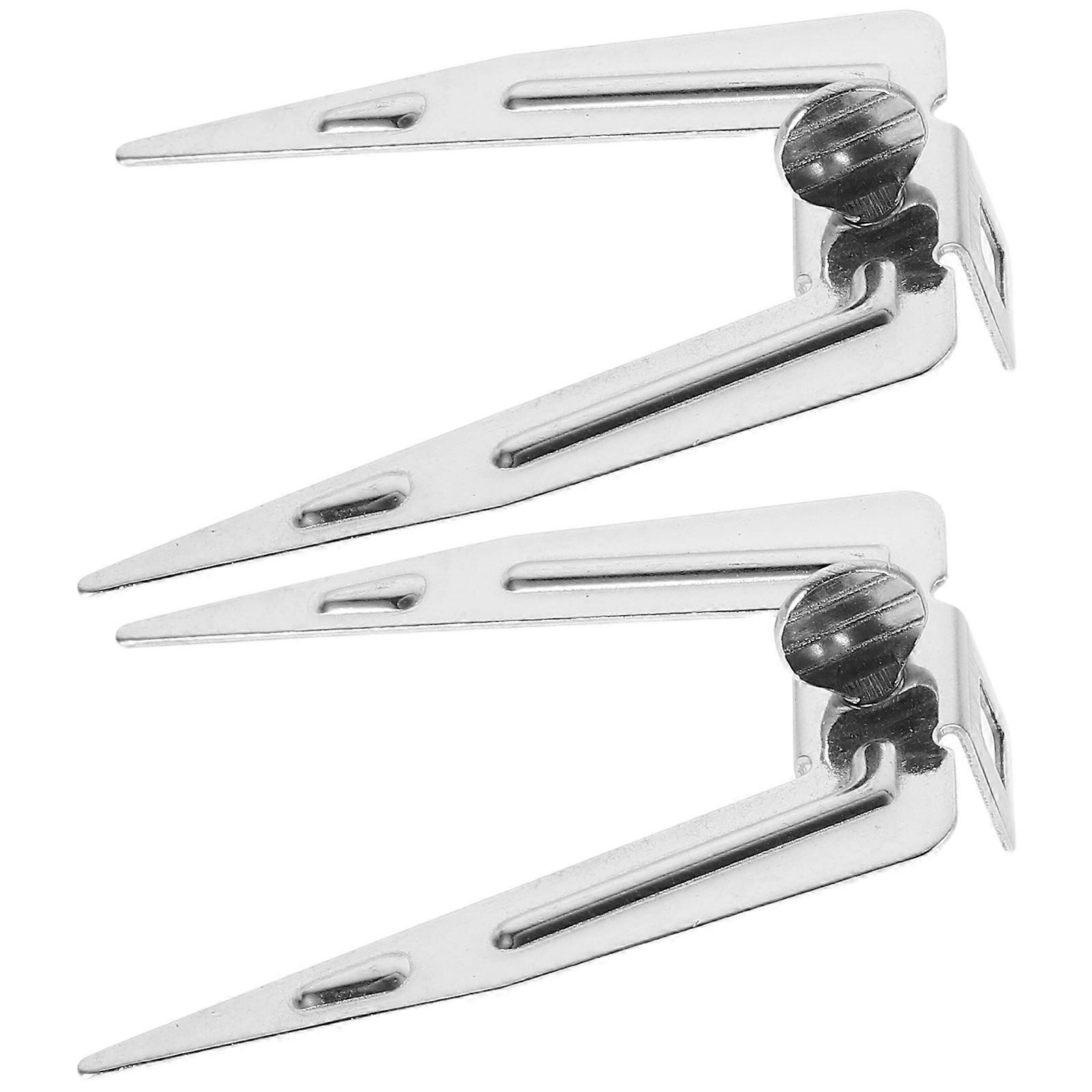 Stainless Steel Rotisserie Fork for Barbecue Use with Even Cooking and Versatile Function 2 Pieces